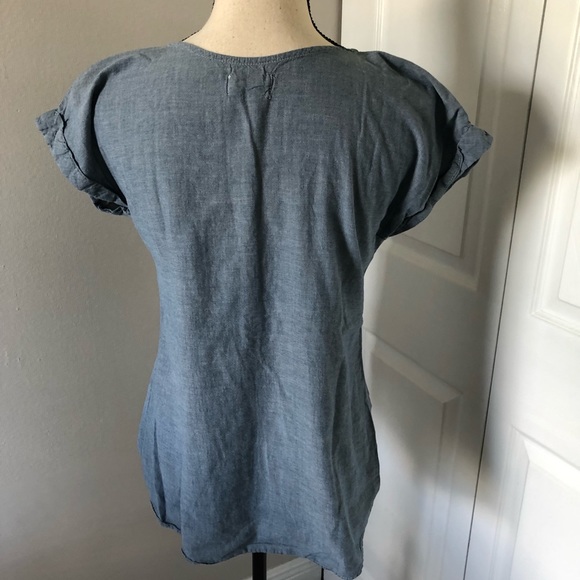 ❤️3X20 DREAM OUT LOUD CHAMBRAY LADIES TOP/ M - Picture 7 of 12